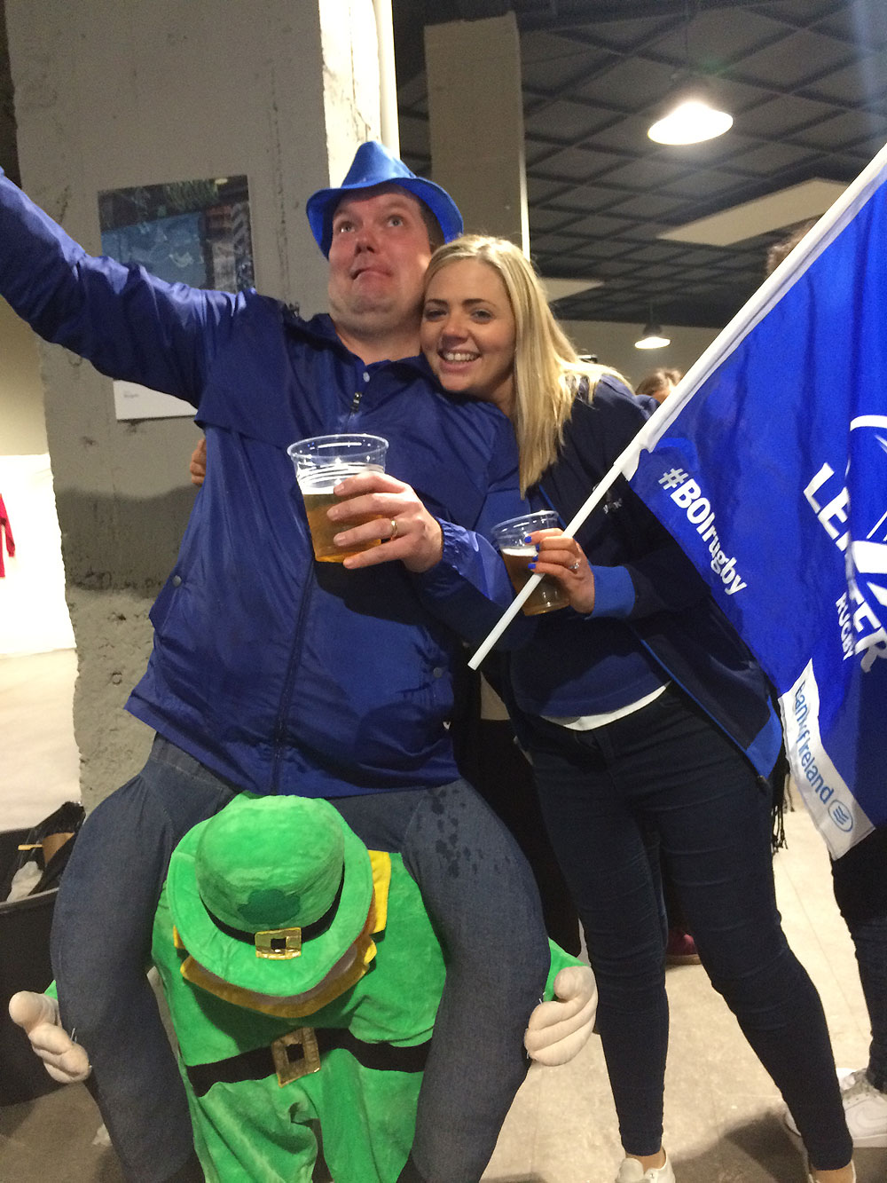 Leinster Rugby fans in Bilbao