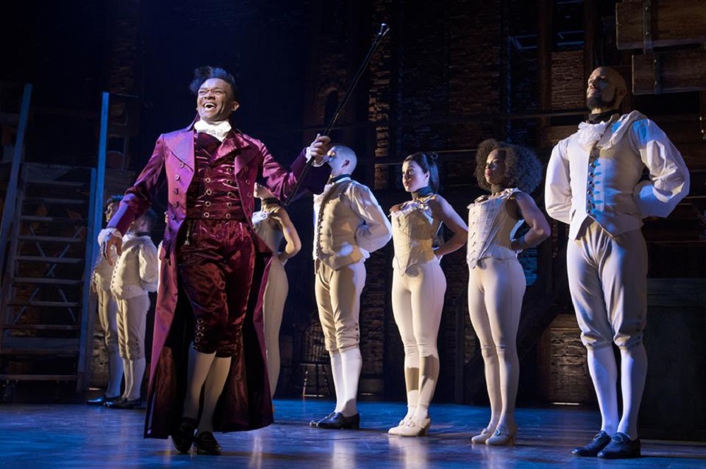Escena del musical "Hamilton"