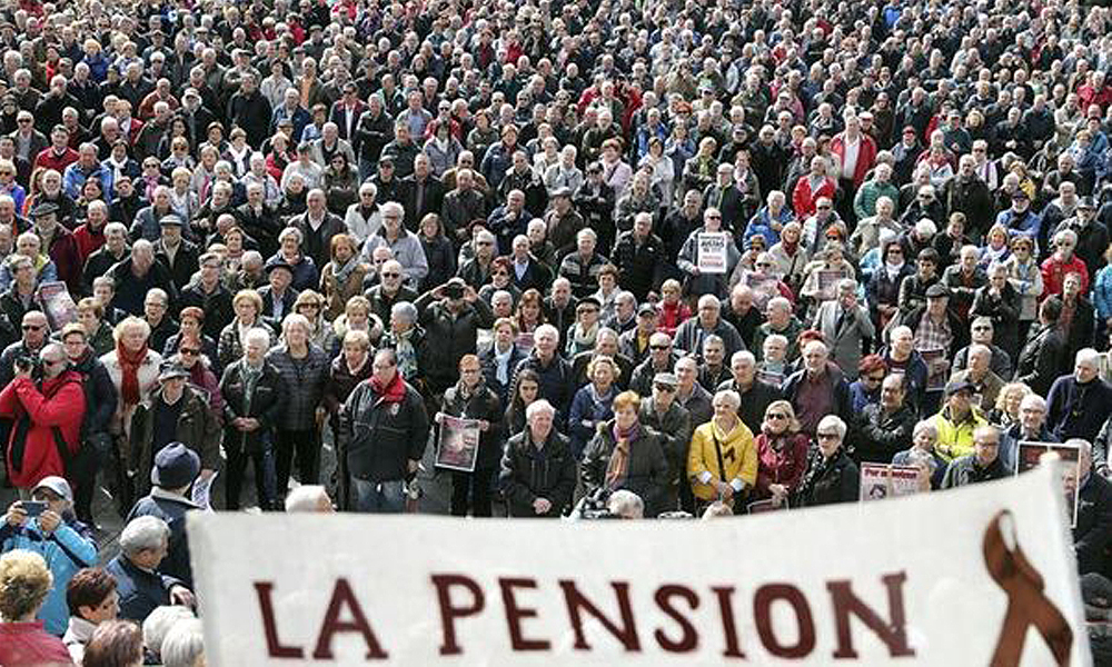 Protesta de pensionistas frente al Congreso (2018)